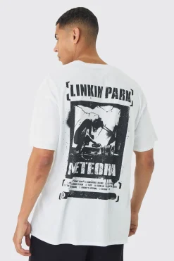 Oversized Linkin Park Band License Print T-Shirt | UK^boohooMAN Clearance