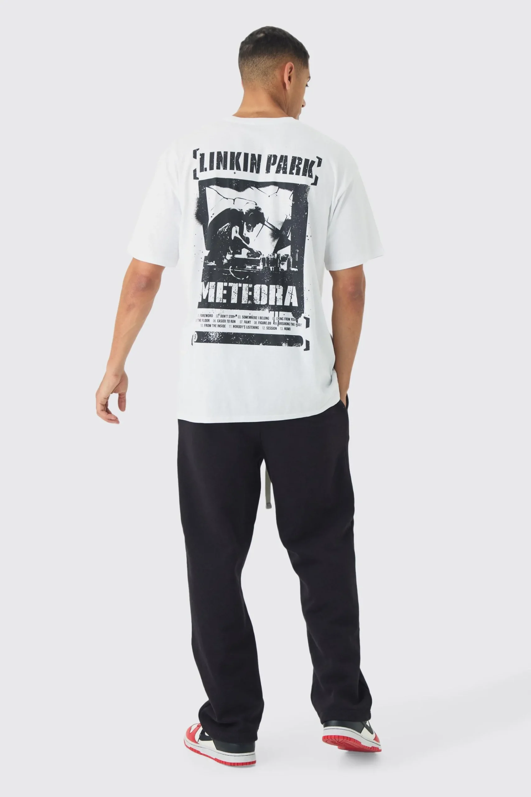 Oversized Linkin Park Band License Print T-Shirt | UK^boohooMAN Clearance