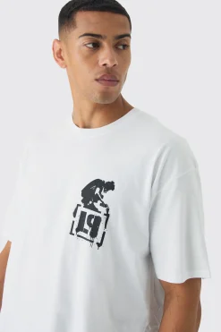 Oversized Linkin Park Band License Print T-Shirt | UK^boohooMAN Clearance