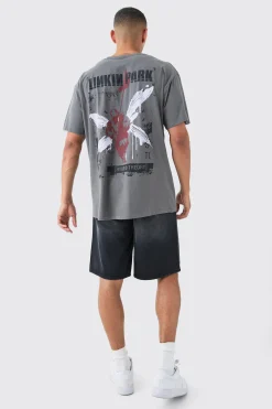 Oversized Linkin Park Wash License T-shirt | UK^boohooMAN Hot