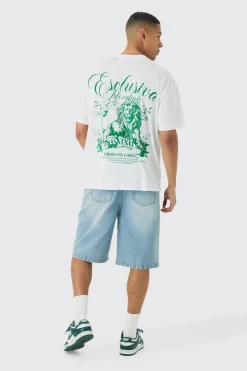 Oversized Lion Back Print T-Shirt | UK^boohooMAN Hot