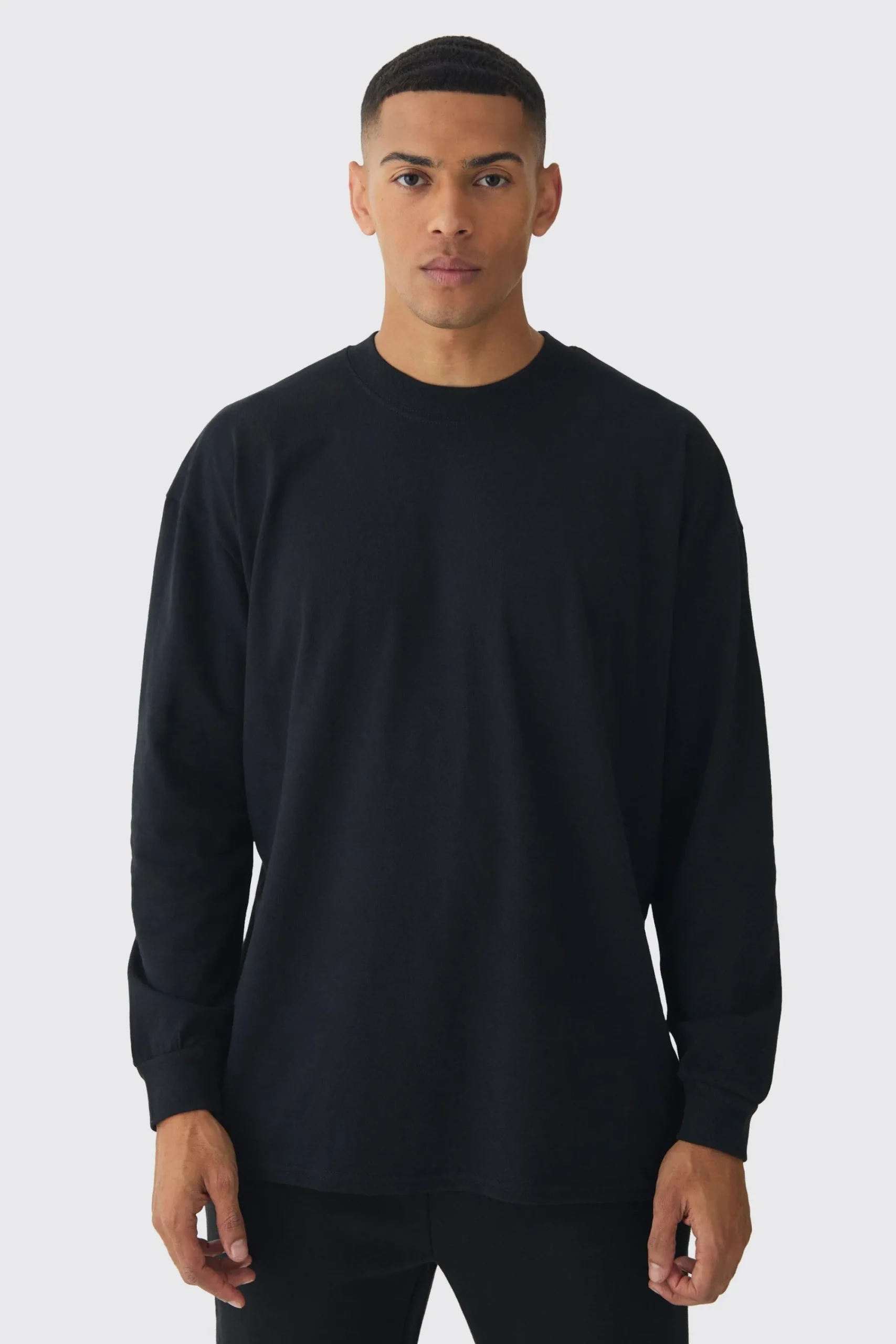 Oversized Long Sleeve Crew Neck T-shirt | UK^boohooMAN Sale