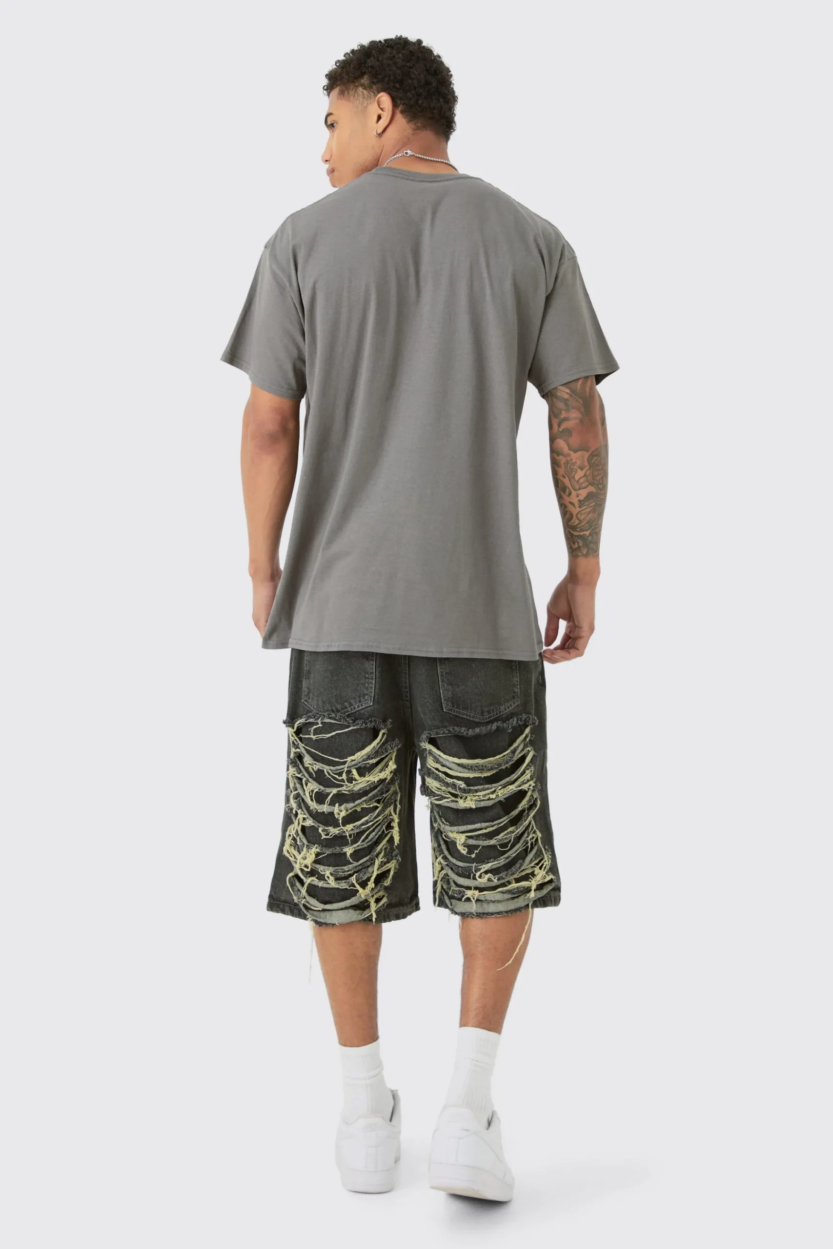 Oversized Looney Tunes Basketball License Wash Print T-shirt | UK^boohooMAN Clearance