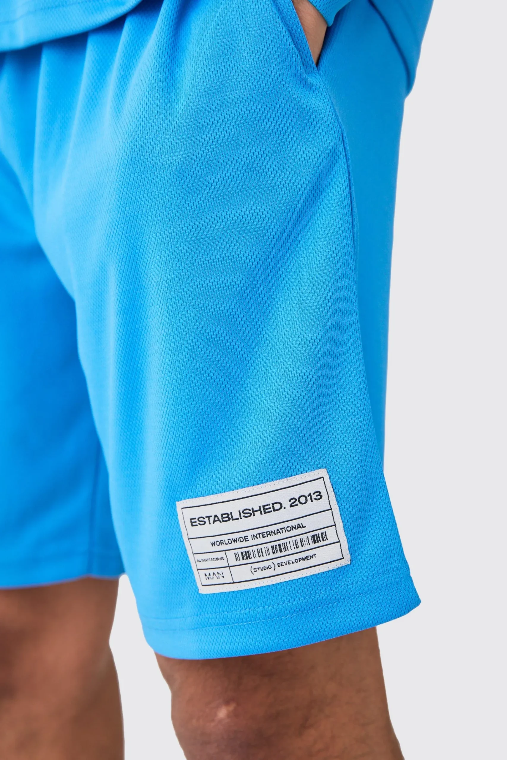 boohooMAN Oversized Los Angeles Rugby Mesh Polo & Mesh Shorts Set | UK| Tracksuits