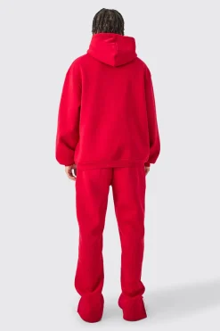 boohooMAN Oversized Man Dash Printed Split Hem Tracksuit | UK| Tracksuits