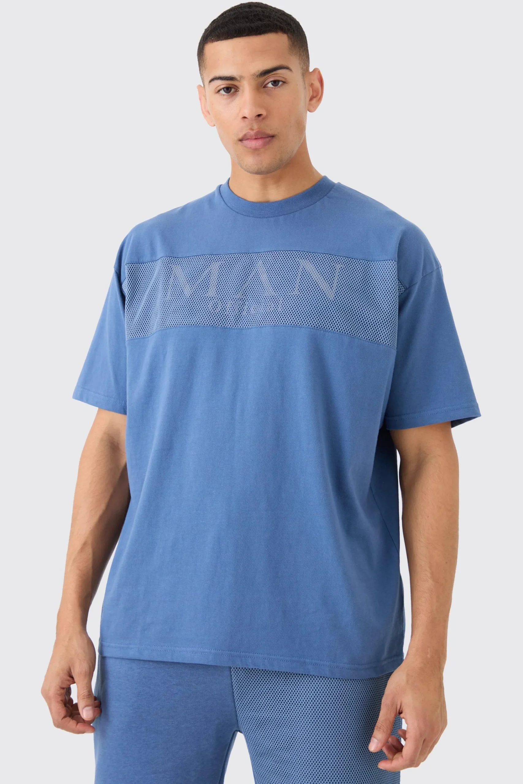 Oversized Man Official Mesh Layer T-shirt | UK^boohooMAN Hot