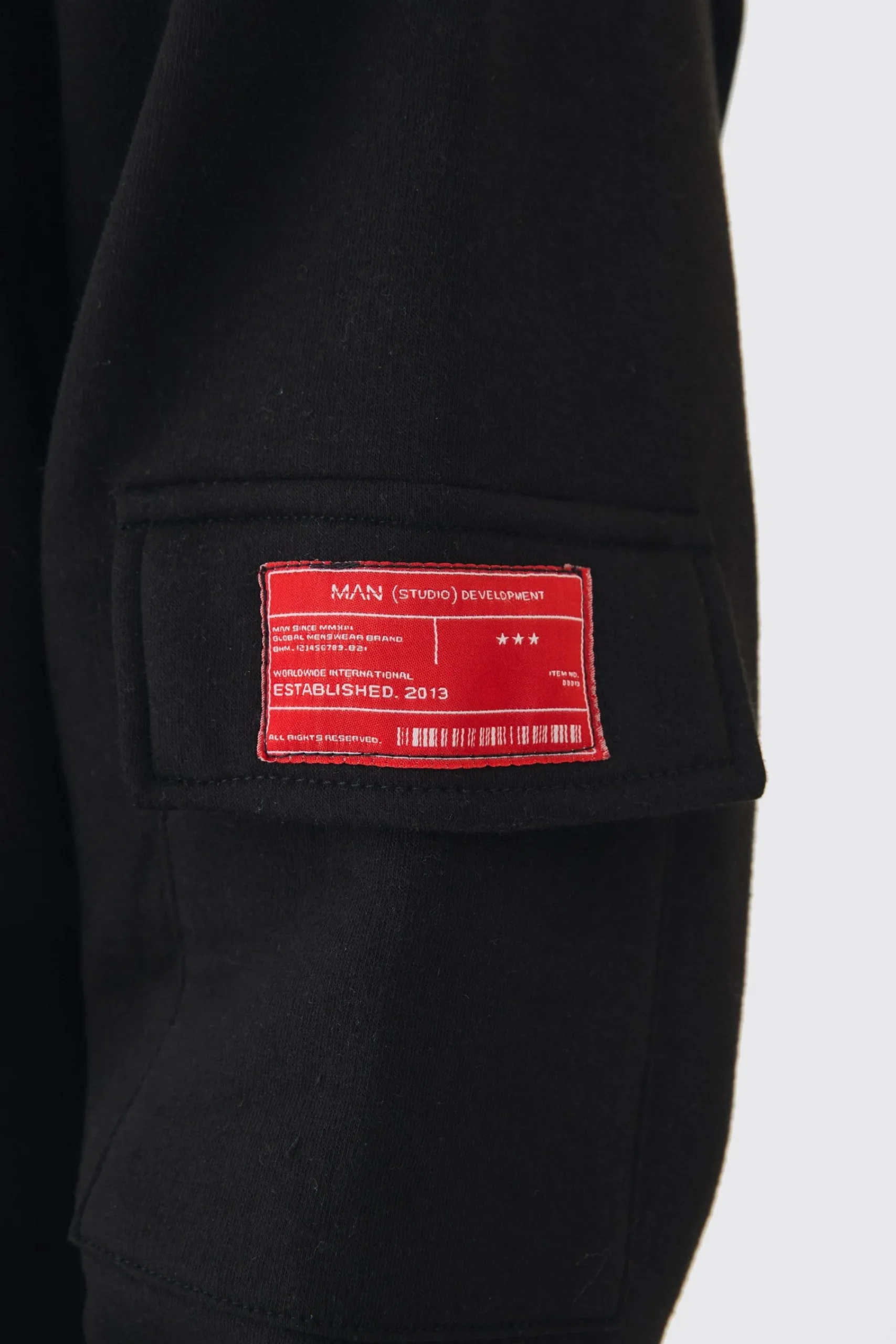 boohooMAN Oversized Man Tab Cargo Pocket Sweatshirt Tracksuit | UK| Tracksuits