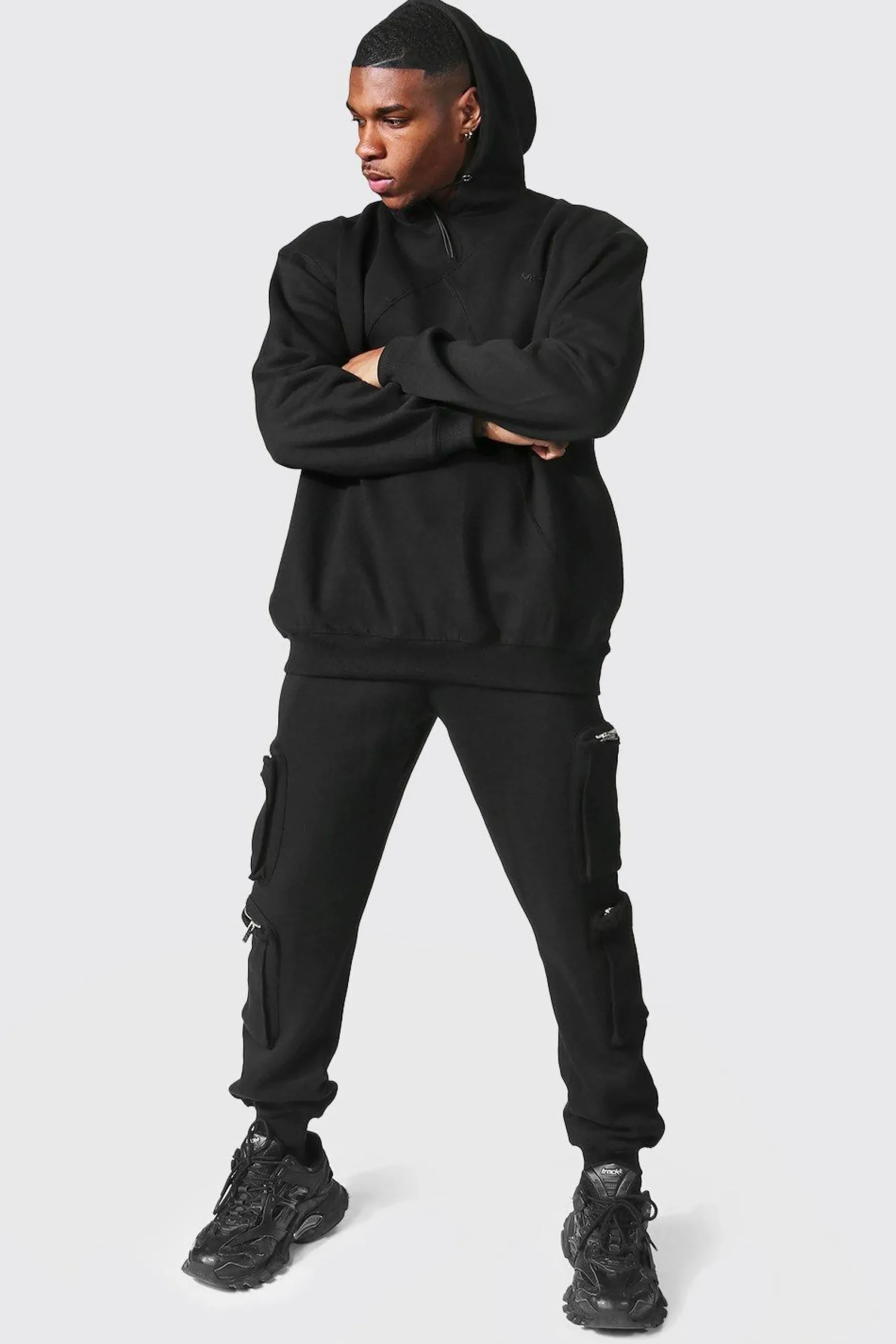 boohooMAN Oversized Man Utility Hooded Tracksuit | UK| Tracksuits