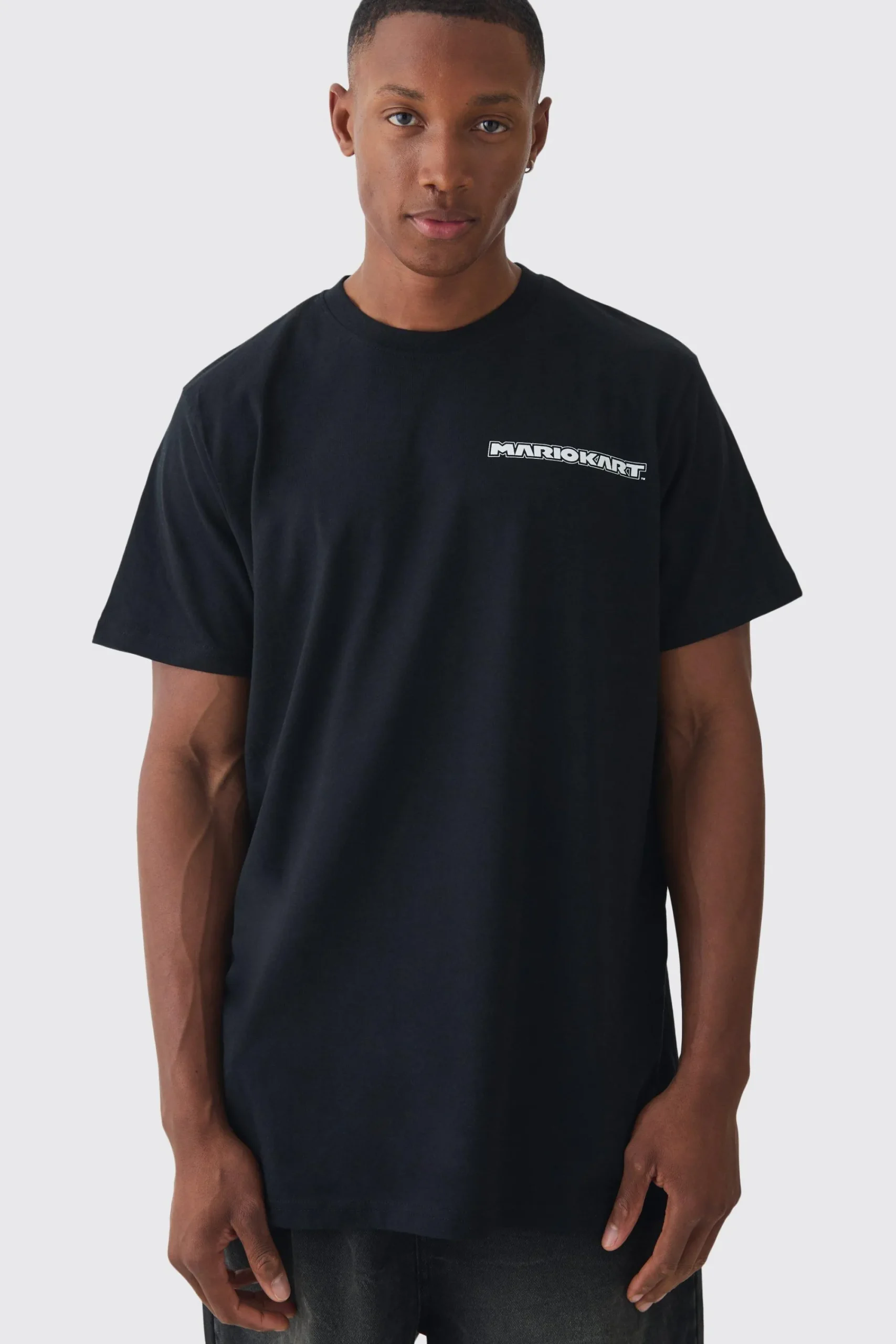 Oversized Mario Kart Racing License T-shirt | UK^boohooMAN