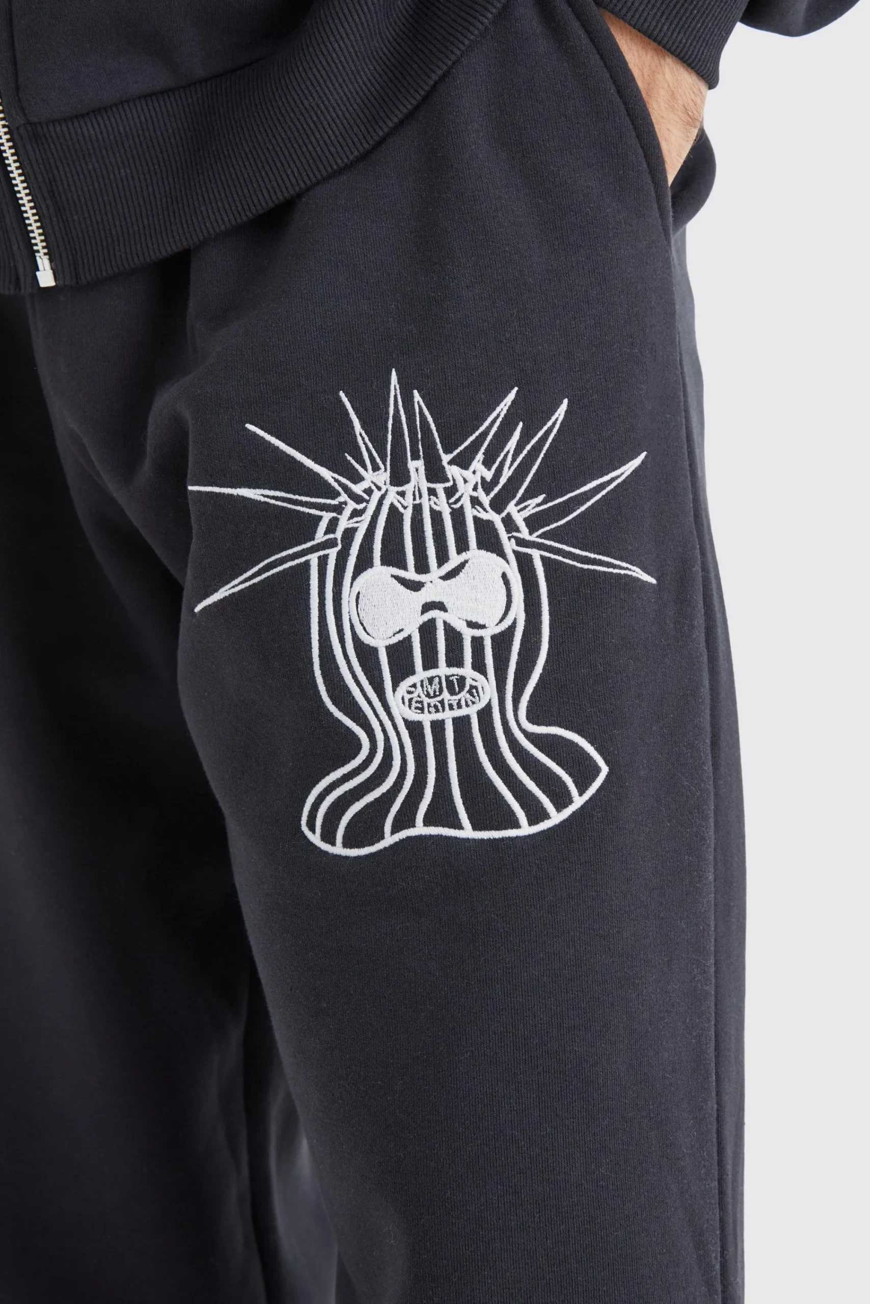 boohooMAN Oversized Mask Character Jogger | UK| Trousers|Joggers