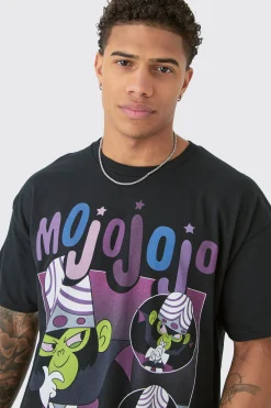 Oversized Mojojojo Powerpuff Girls License T-shirt | UK^boohooMAN Outlet