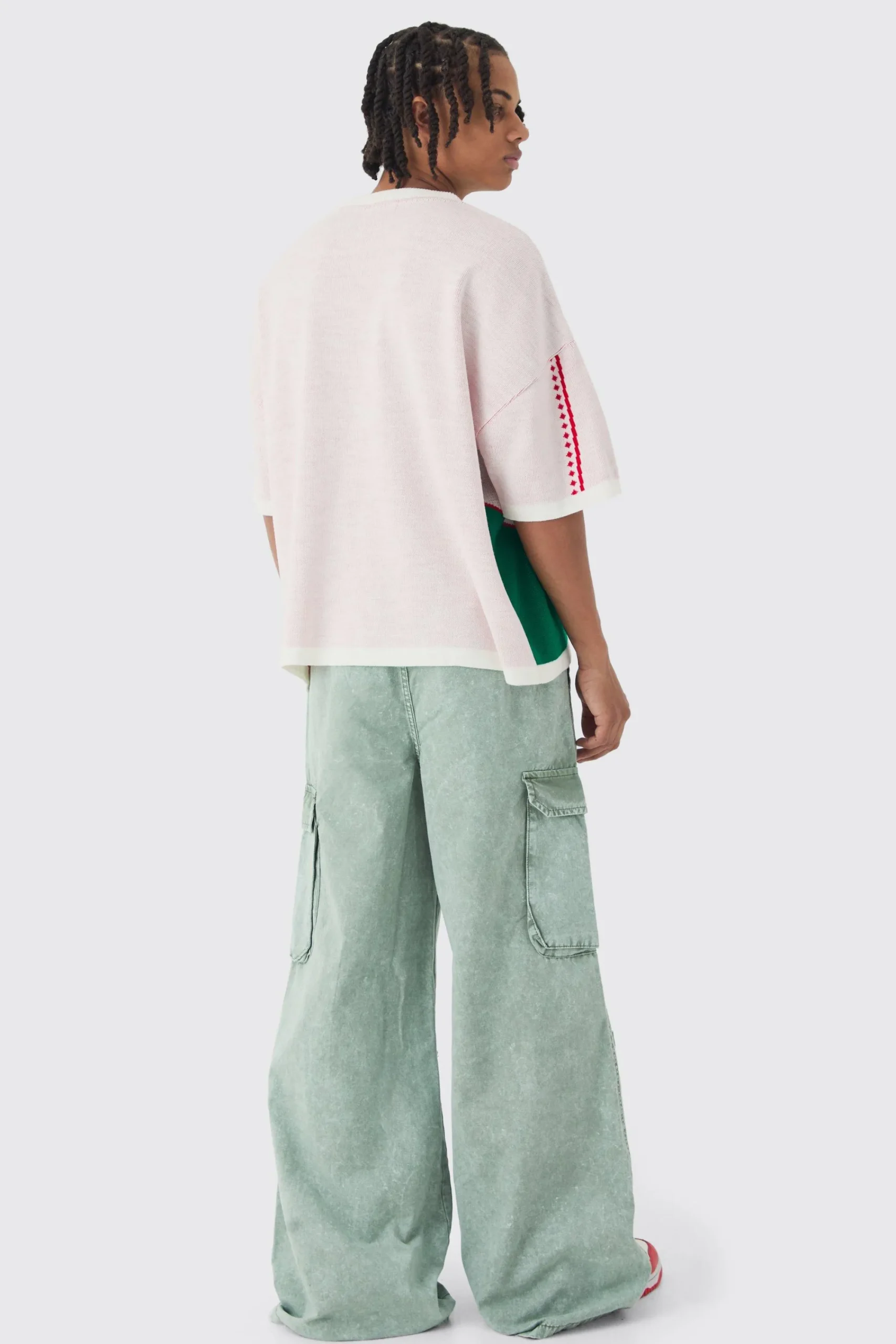 Oversized Moto Knitted T-shirt | UK^boohooMAN Outlet