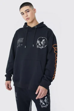 boohooMAN Oversized Multi Print Panelled Tracksuit | UK| Tracksuits