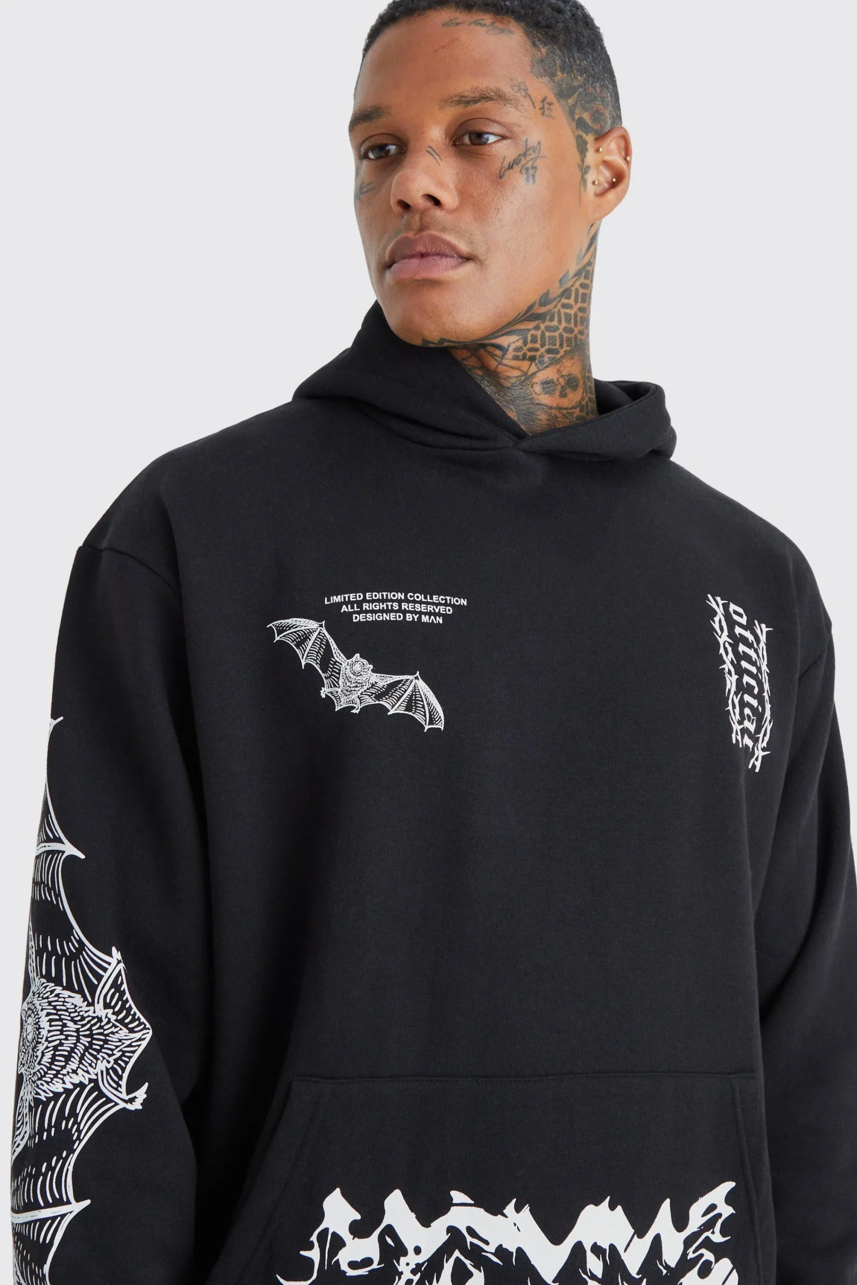 boohooMAN Oversized Multi Printed Tracksuit | UK| Tracksuits