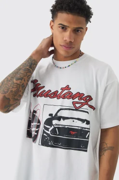 Oversized Mustang License T-shirt | UK^boohooMAN Best
