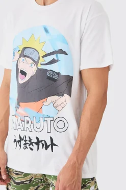 Oversized Naruto Anime License T-shirt | UK^boohooMAN New