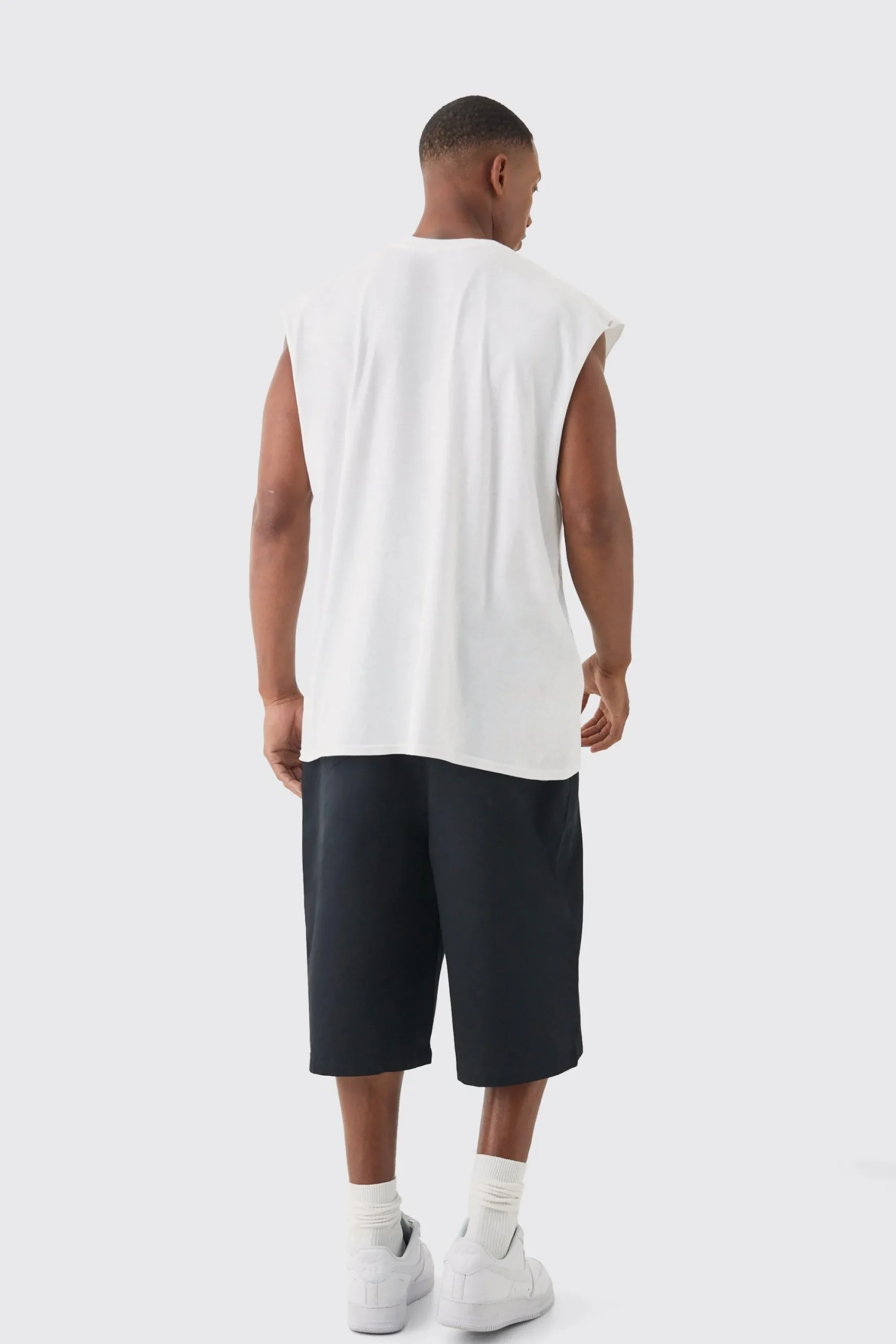 Oversized Nasa USA License Tank | UK^boohooMAN Hot