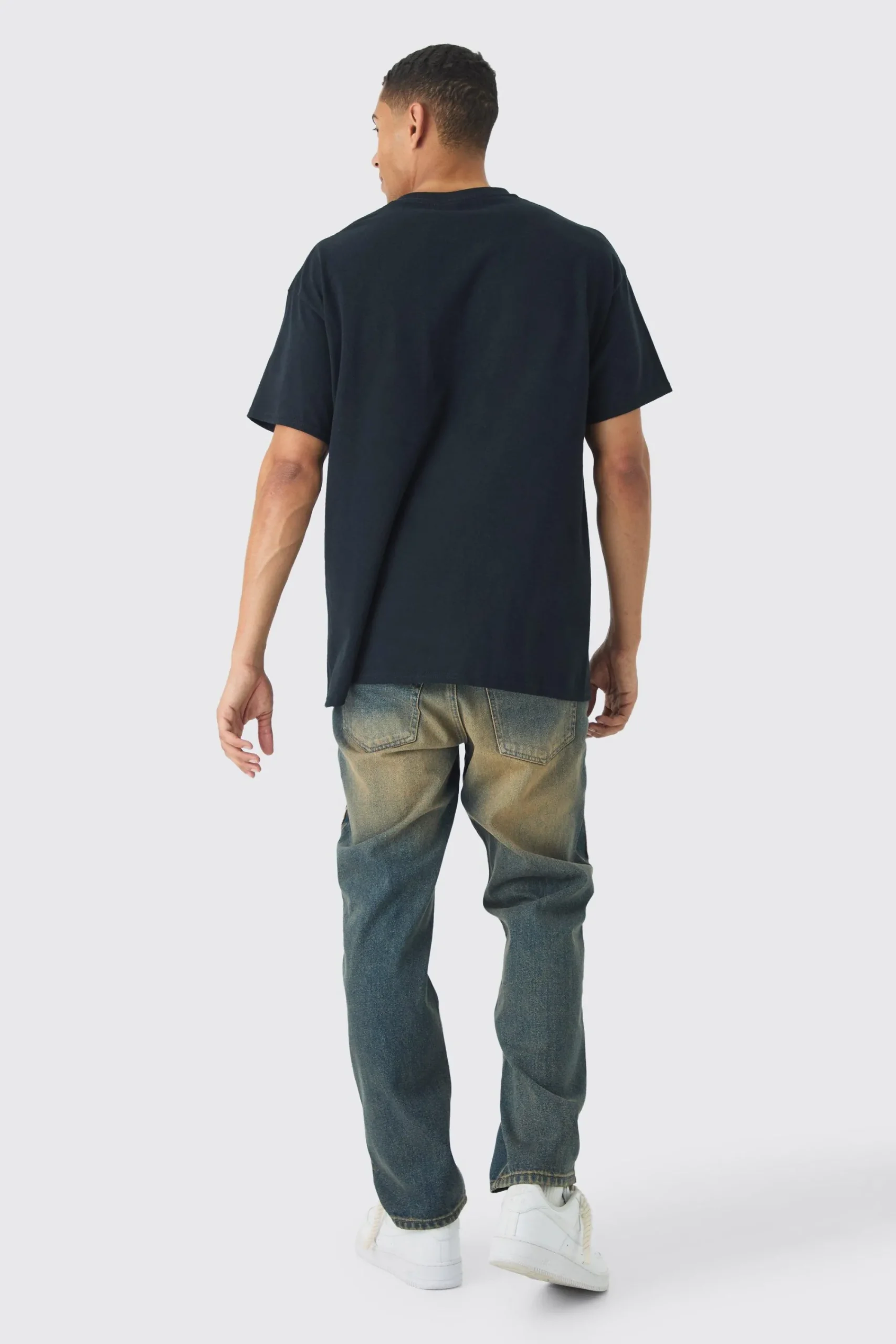 Oversized Nine Inch Nails License Print T-Shirt | UK^boohooMAN