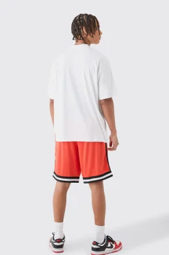 boohooMAN Oversized Ninja Turtles License T-shirt And Mesh Short Set | UK| Tracksuits