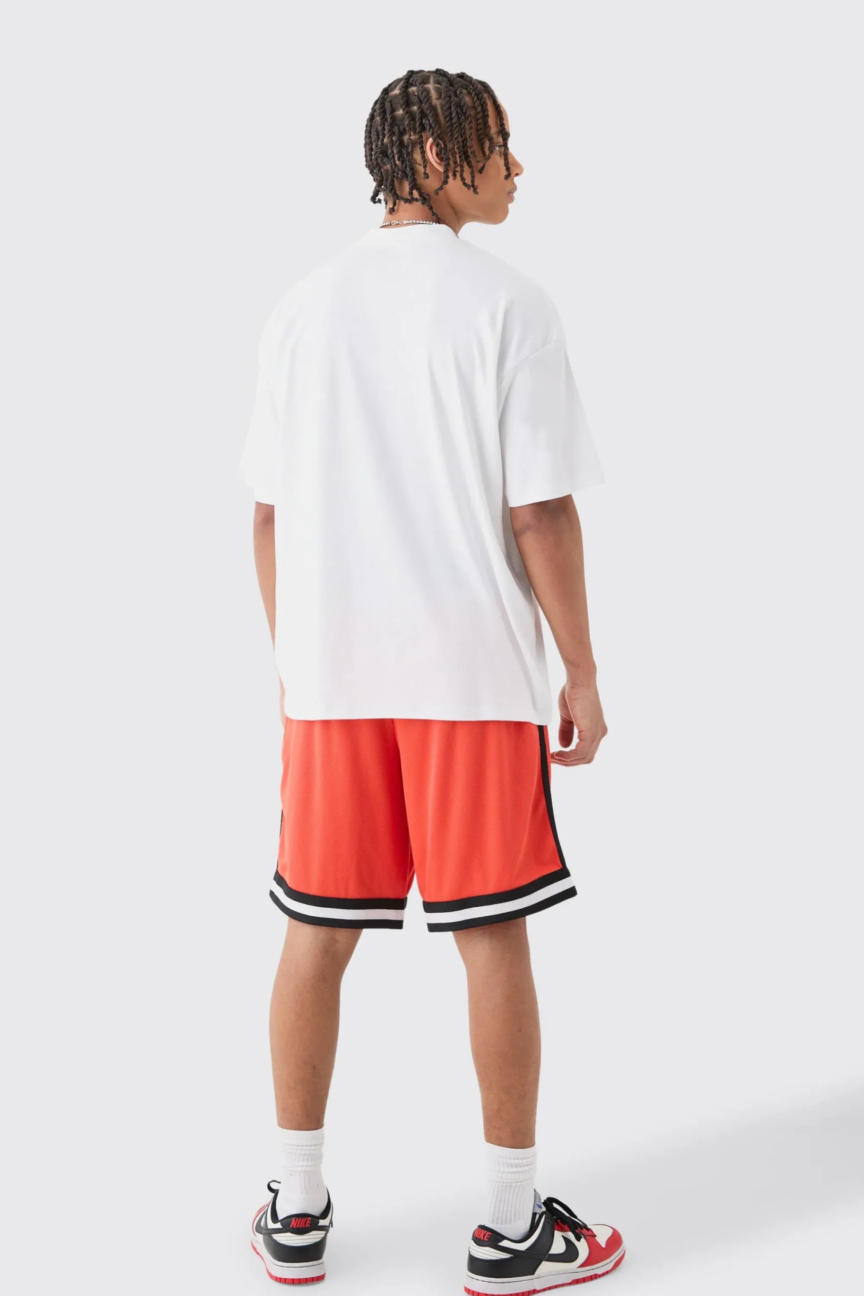 boohooMAN Oversized Ninja Turtles License T-shirt And Mesh Short Set | UK| Tracksuits