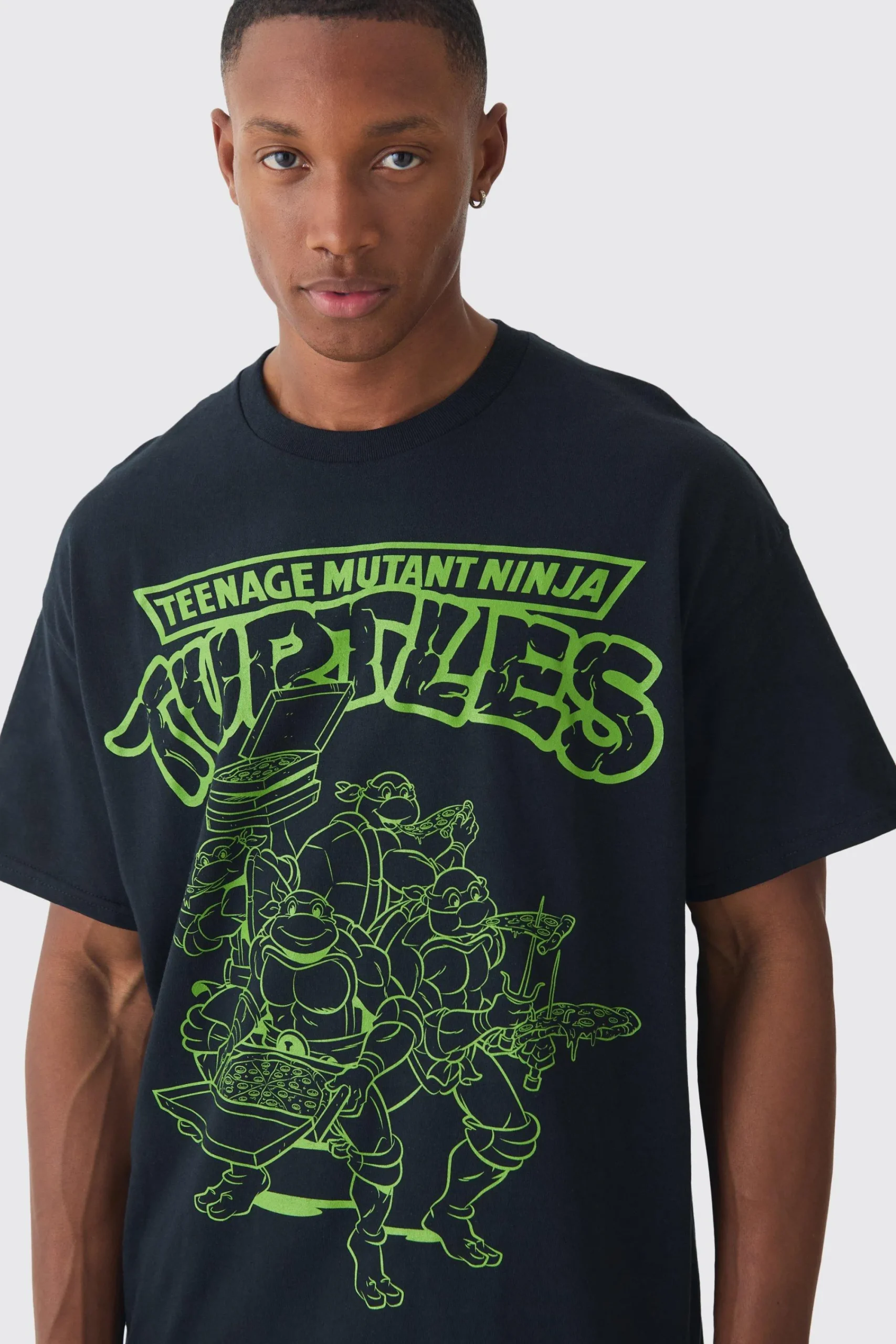 Oversized Ninja Turtles License T-shirt | UK^boohooMAN Outlet