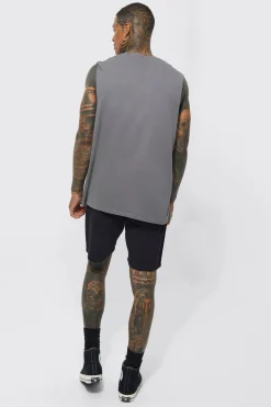 Oversized Nirvana License Tank | UK^boohooMAN New