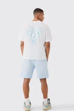 Oversized No Love Club Puff Back Print T-shirt | UK^boohooMAN New