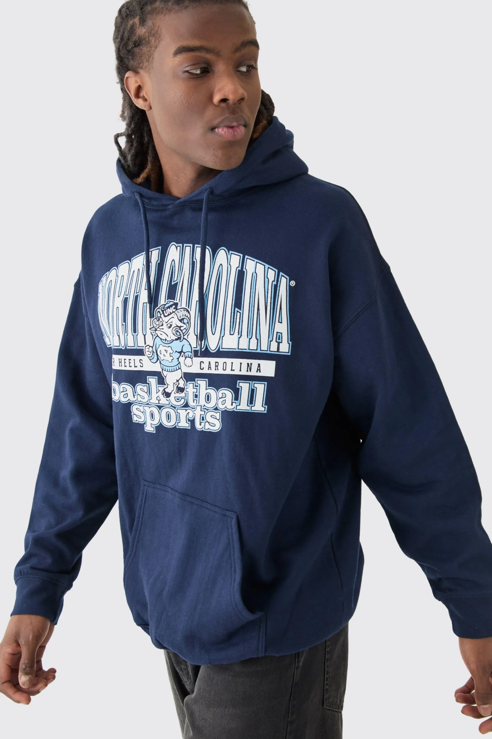 boohooMAN Oversized North Carolina License Hoodie | UK| Hoodies & Sweatshirts