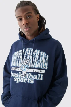 boohooMAN Oversized North Carolina License Hoodie | UK| Hoodies & Sweatshirts