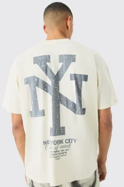 Oversized Ny Graphic T-shirt | UK^boohooMAN Sale
