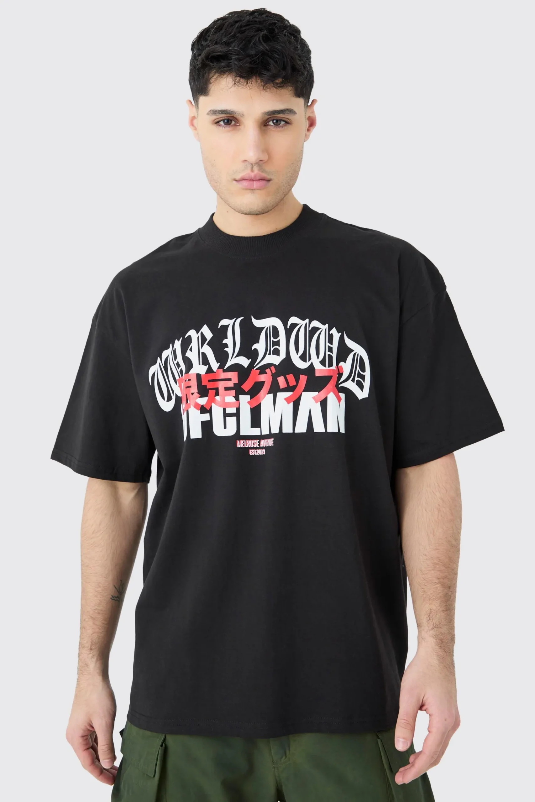 Oversized Ofcl Graphic T-shirt | UK^boohooMAN Hot