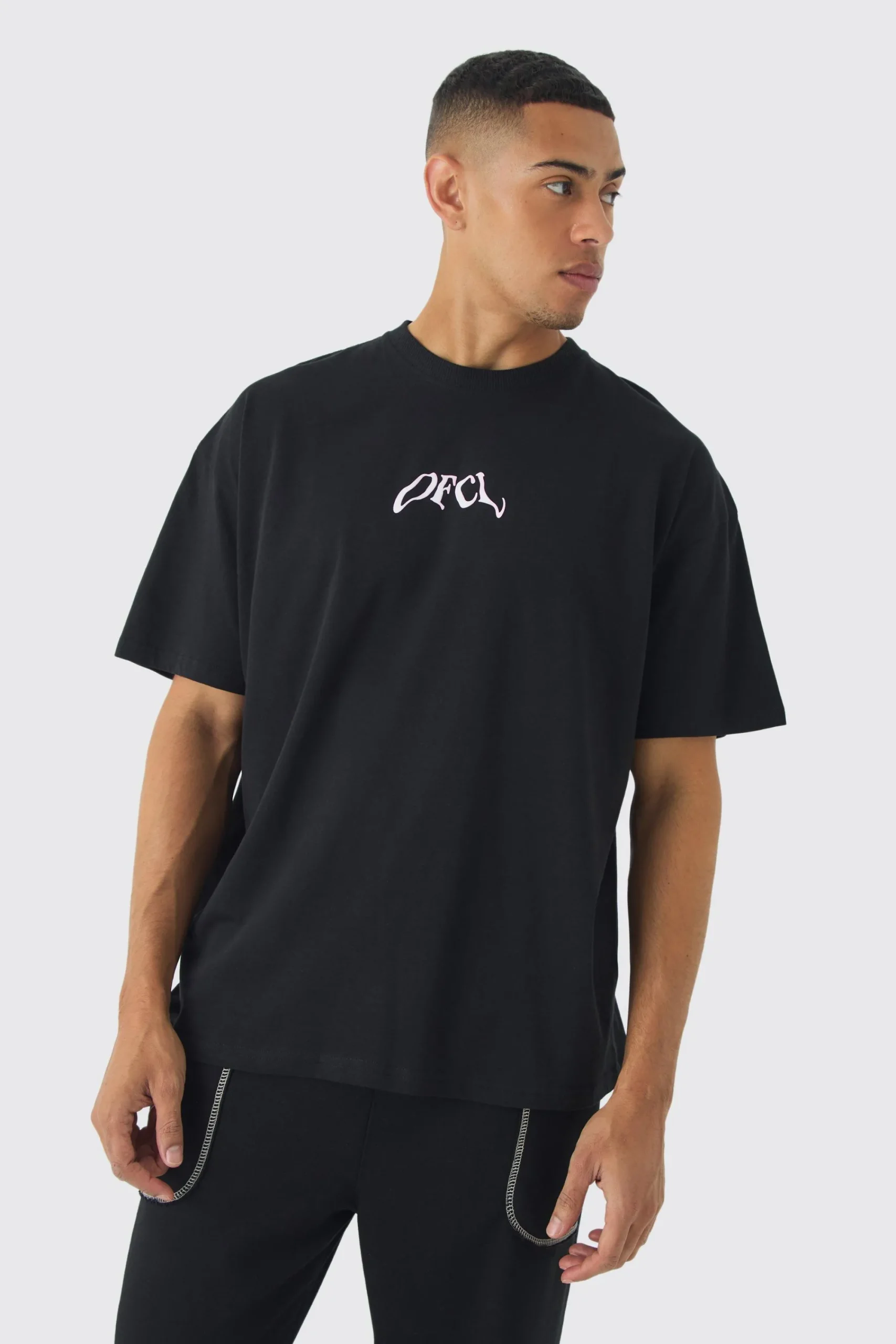Oversized OFCL Graphic T-Shirt | UK^boohooMAN New