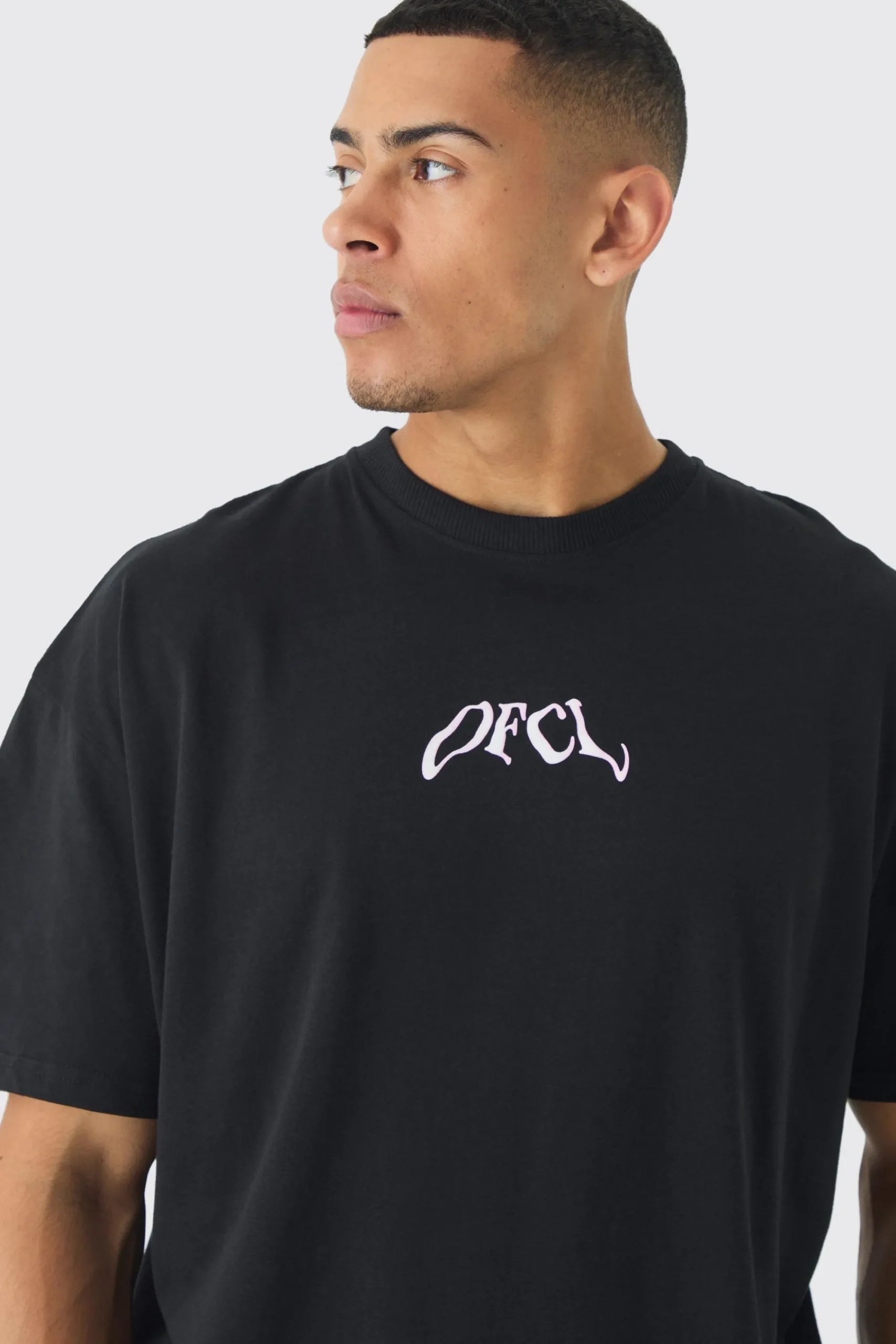 Oversized OFCL Graphic T-Shirt | UK^boohooMAN New