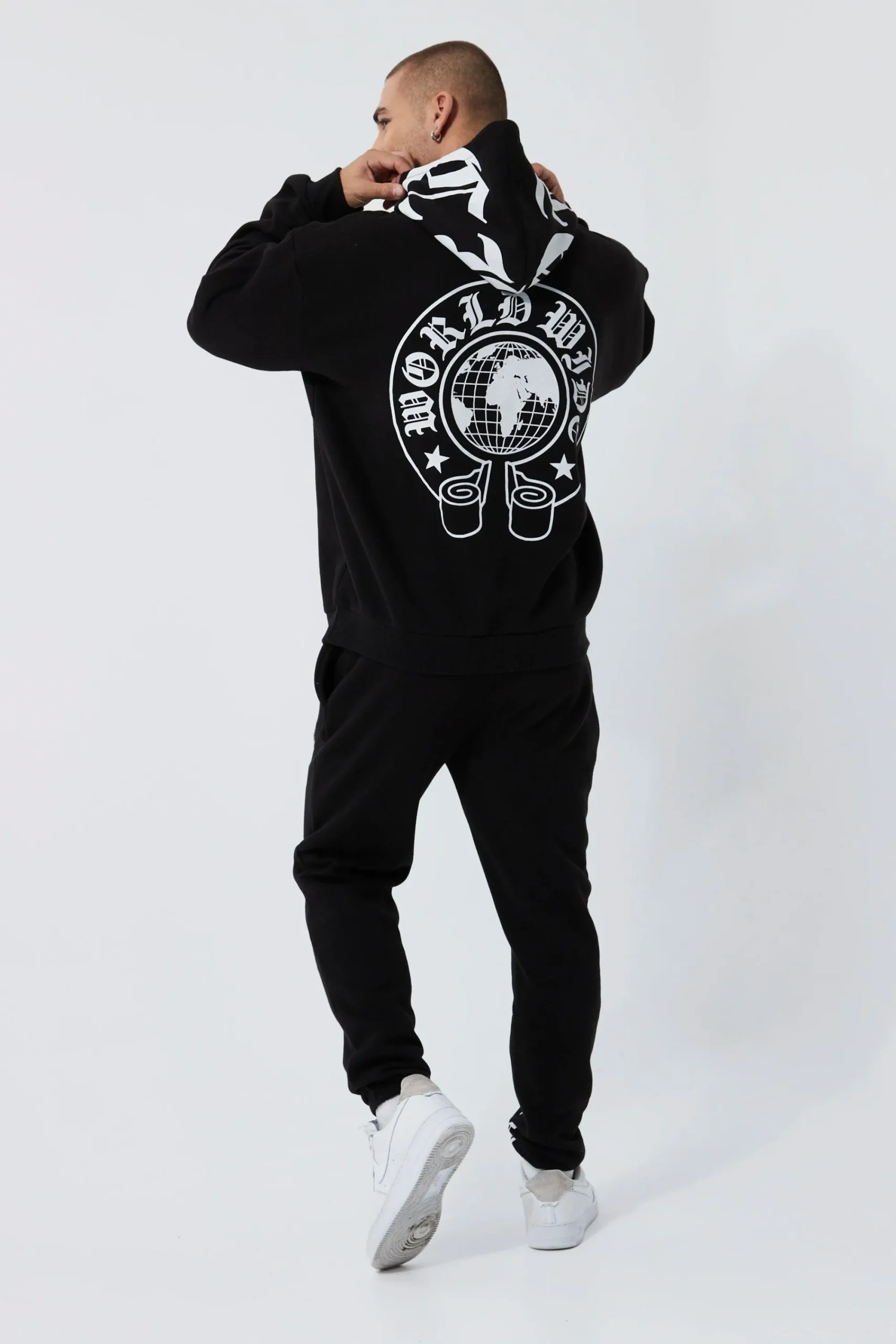 boohooMAN Oversized Ofcl Worldwide Hooded Tracksuit | UK| Tracksuits