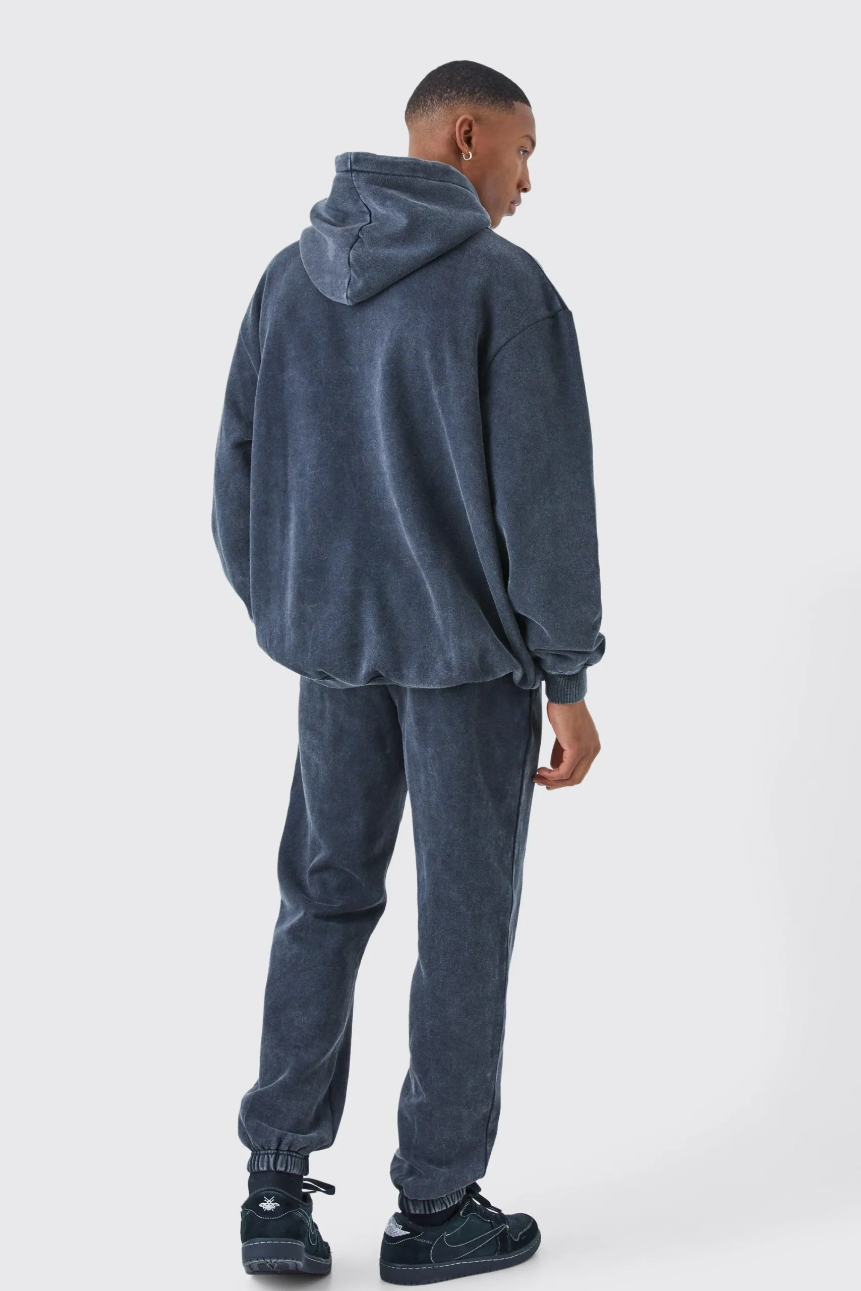 boohooMAN Oversized Official Acid Wash Hooded Tracksuit | UK| Tracksuits
