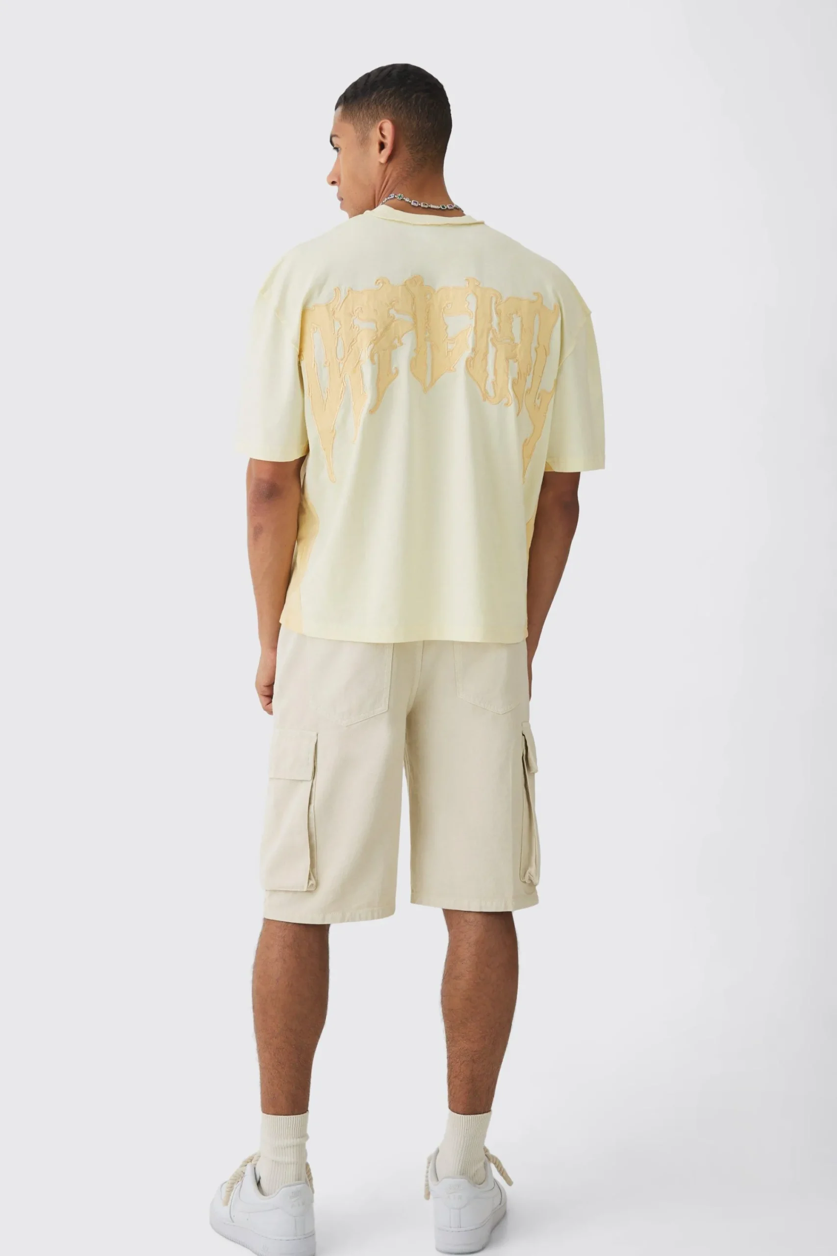 Oversized Official Applique Wash Heavyweight T-shirt | UK^boohooMAN Clearance