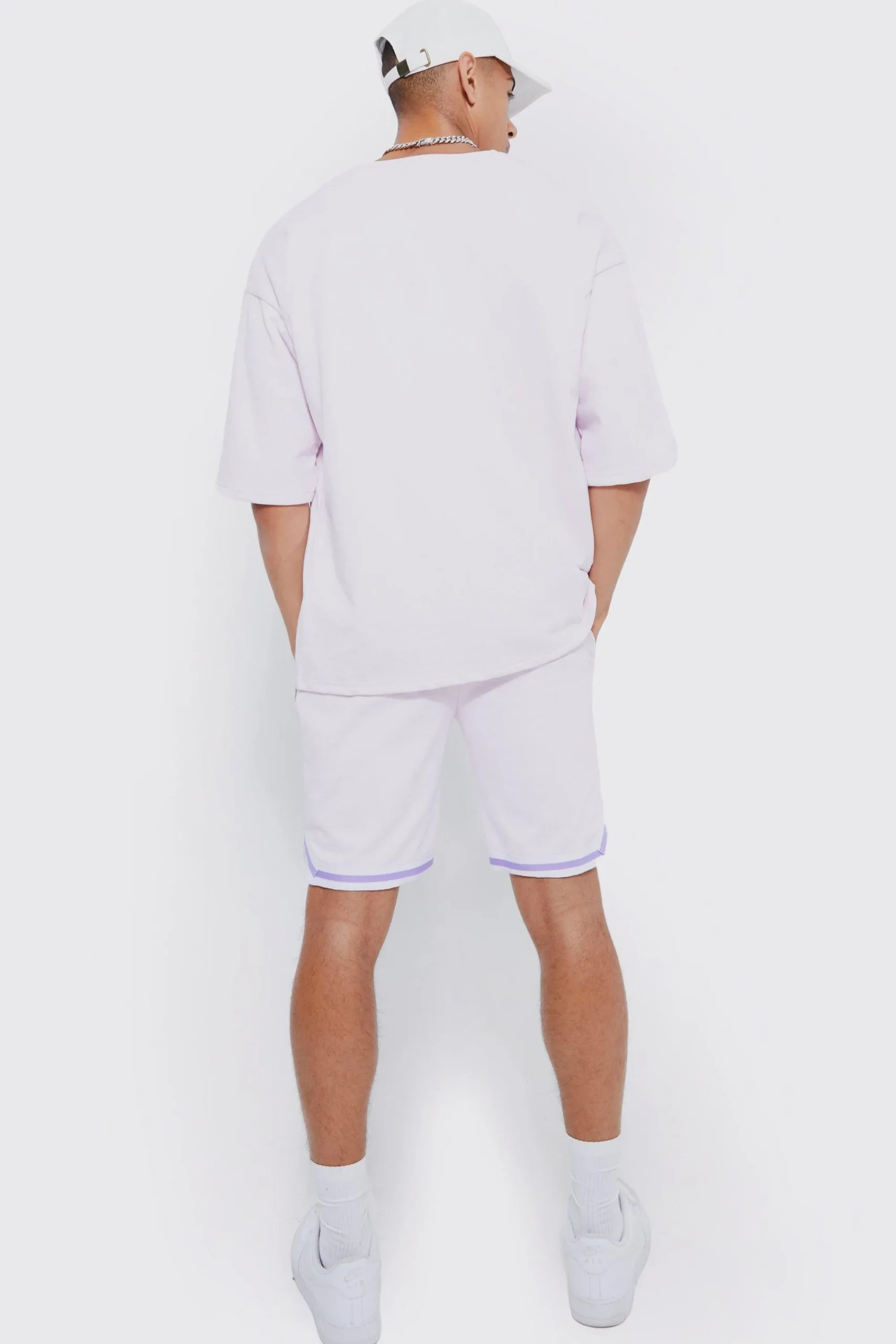 boohooMAN Oversized Official Baseball Polo & Short Set | UK| Tracksuits