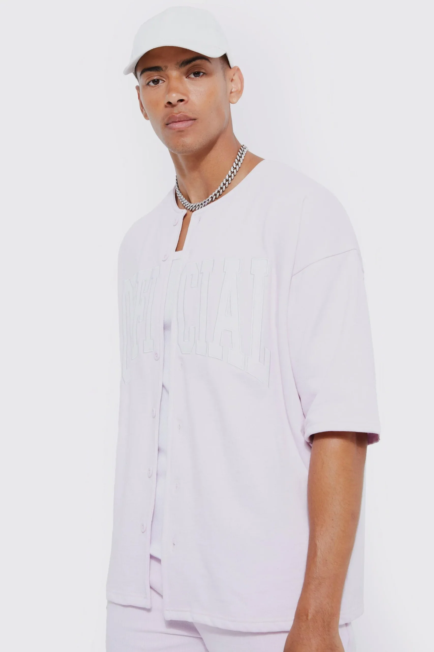 boohooMAN Oversized Official Baseball Polo & Short Set | UK| Tracksuits