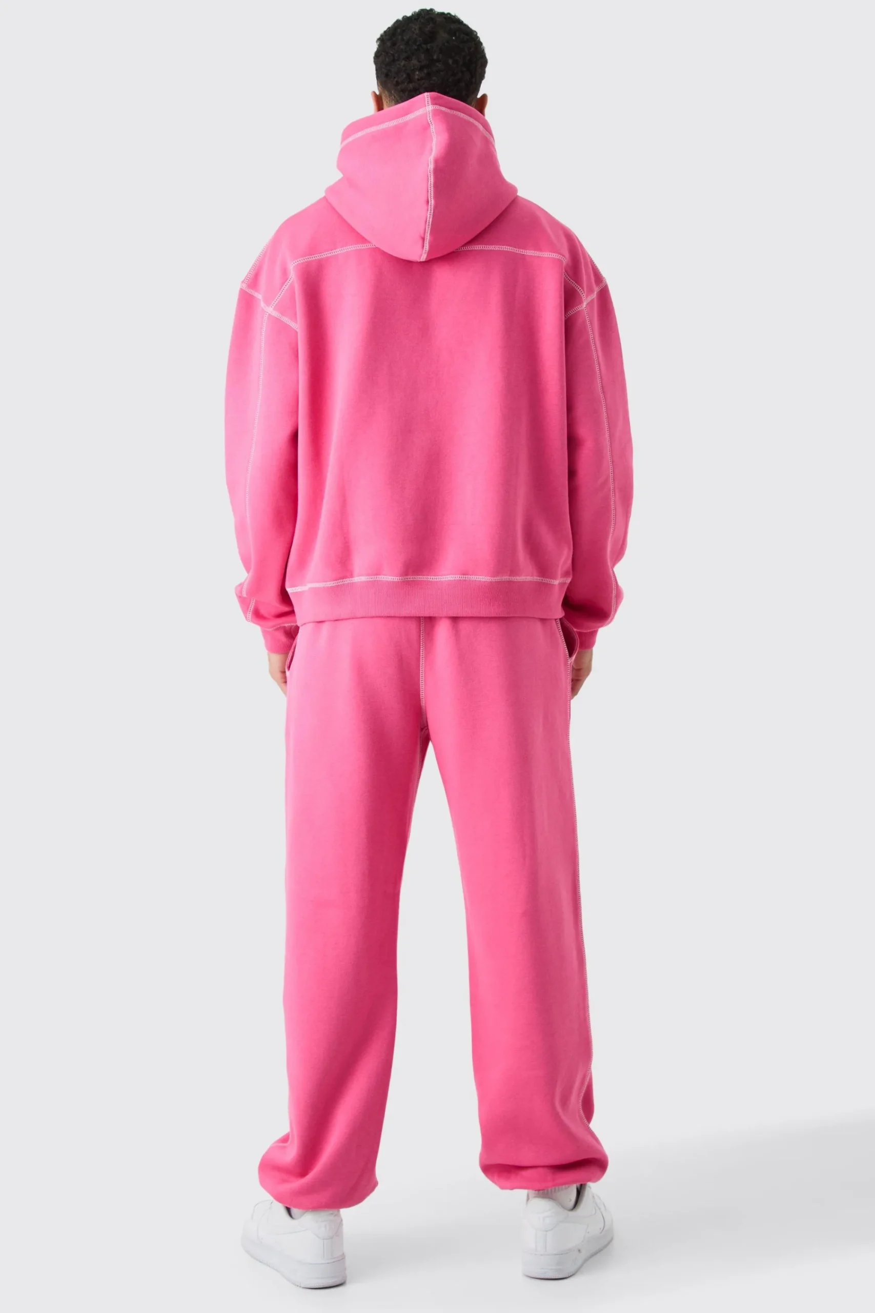 boohooMAN Oversized Official Contrast Stitch Jogger | UK| Joggers