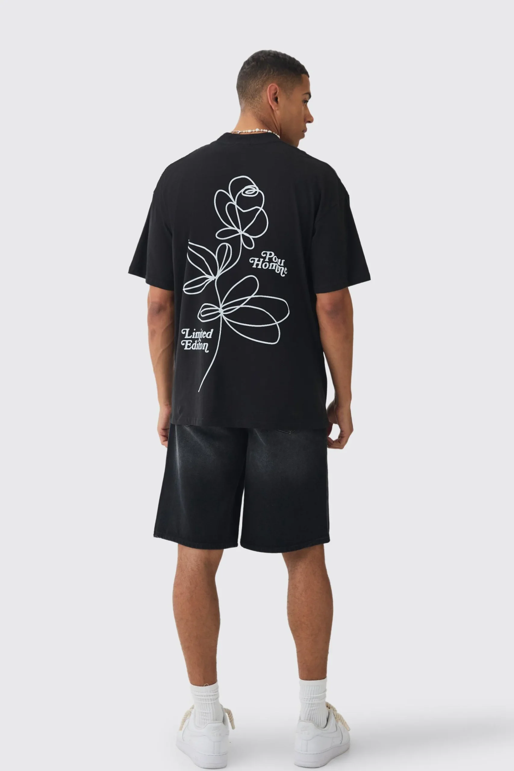 Oversized Official Floral Print T-shirt | UK^boohooMAN New
