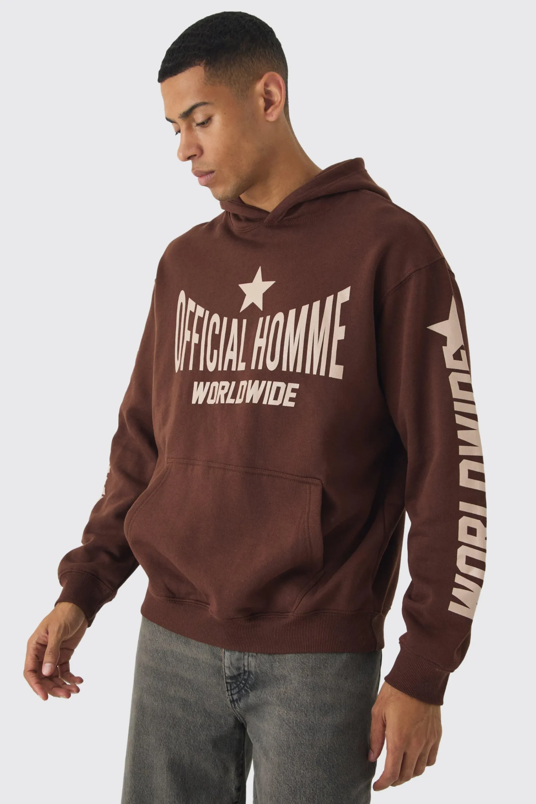 boohooMAN Oversized Official Homme Print Hoodie | UK| Hoodies & Sweatshirts