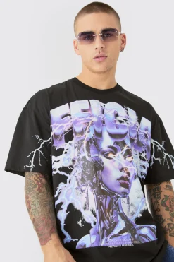 Oversized Official Large Graphic T-shirt | UK^boohooMAN Clearance