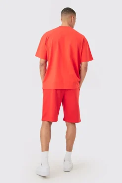 boohooMAN Oversized Official Man T-shirt & Short Set | UK| Sets & Co-Ords|Tracksuits