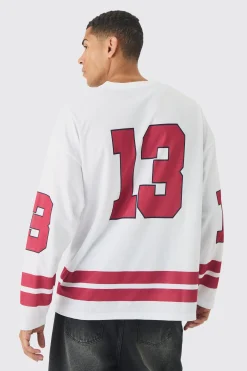 Oversized Official Mesh Hockey Top | UK^boohooMAN Hot