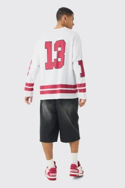 Oversized Official Mesh Hockey Top | UK^boohooMAN Hot