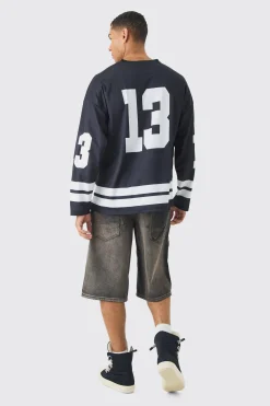 Oversized Official Mesh Hockey Top | UK^boohooMAN Clearance