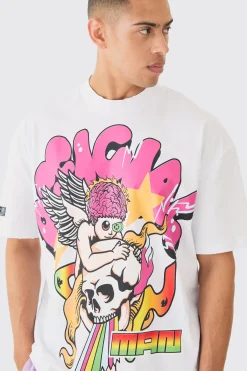 Oversized Official Nibbled T-shirt | UK^boohooMAN Discount