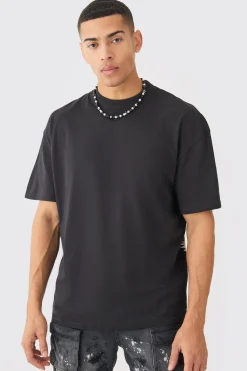 Oversized Over Seams Branded T-shirt | UK^boohooMAN Sale