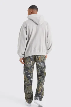 boohooMAN Oversized Overdye Graffiti Graphic Hoodie | UK| Hoodies & Sweatshirts