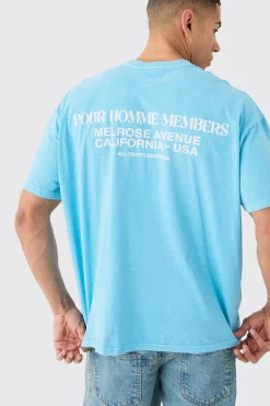 Oversized Overdyed Graphic T-shirt | UK^boohooMAN Discount